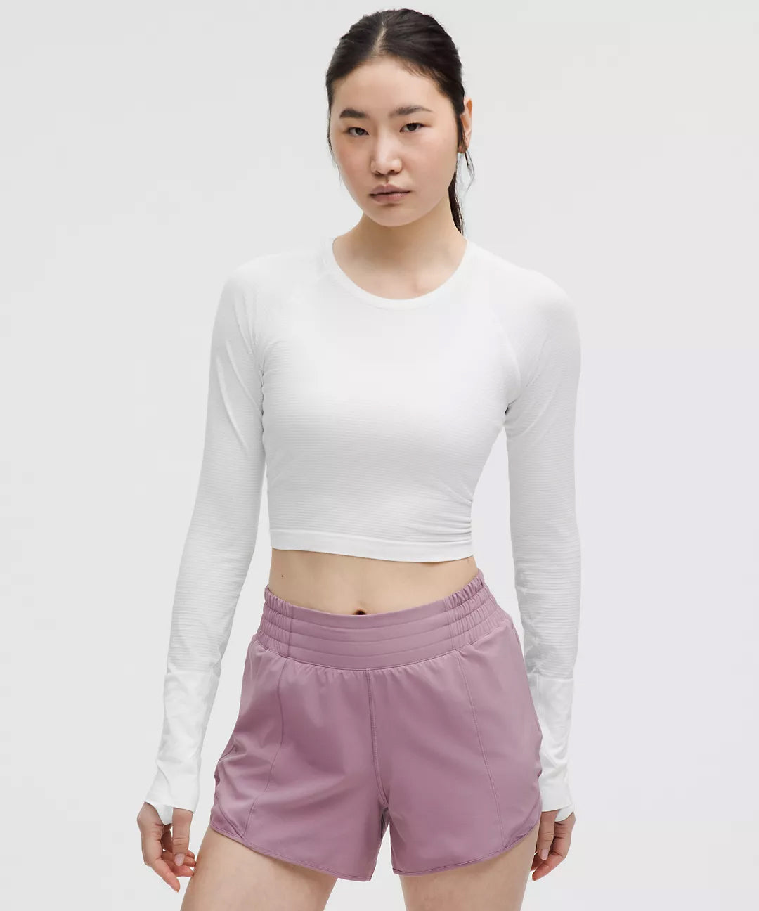 Women’s White / Black Back Logo Long Sleeve – Drop 001